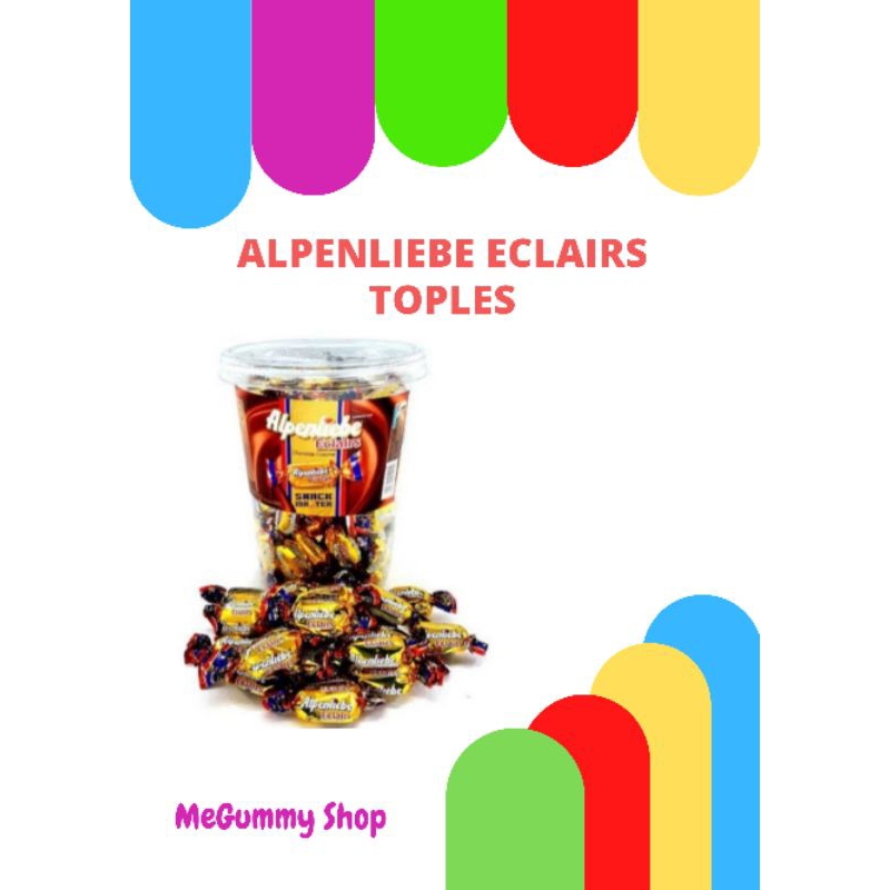 

Alpenliebe Eclairs Choco 360 gr+18gr (isi +/-100 butir)