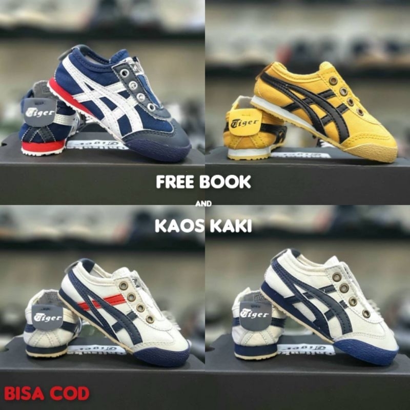 SEPATU SEKOLAH ANAK COWOK DAN CEWEK/SEPATU ONITSUKA TIGER ANAK SLIP ON