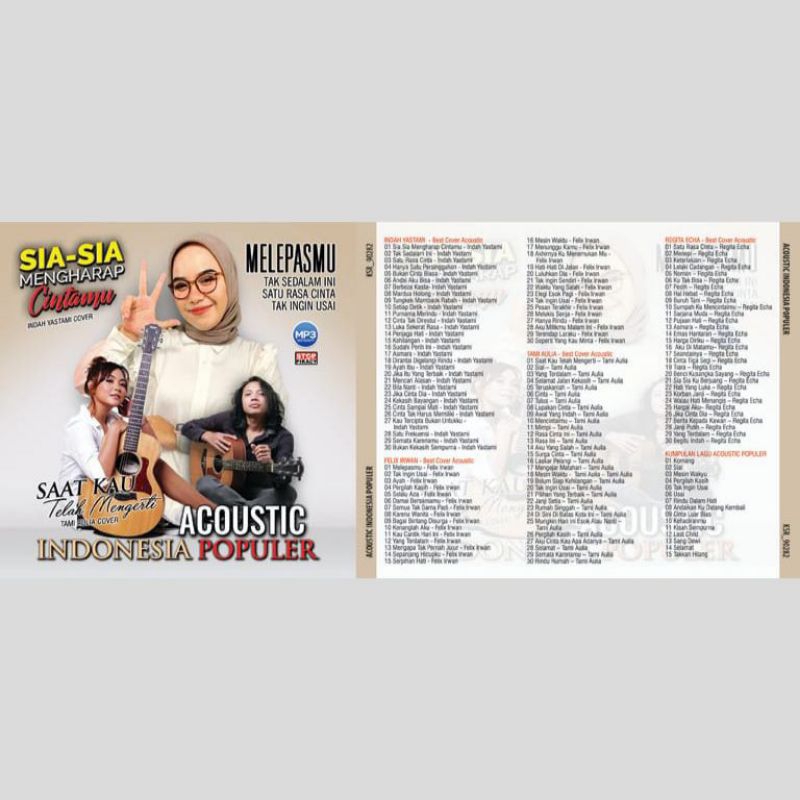 Kaset Audio Mp3 Lagu Acoustic Indonesia Populer New 2023