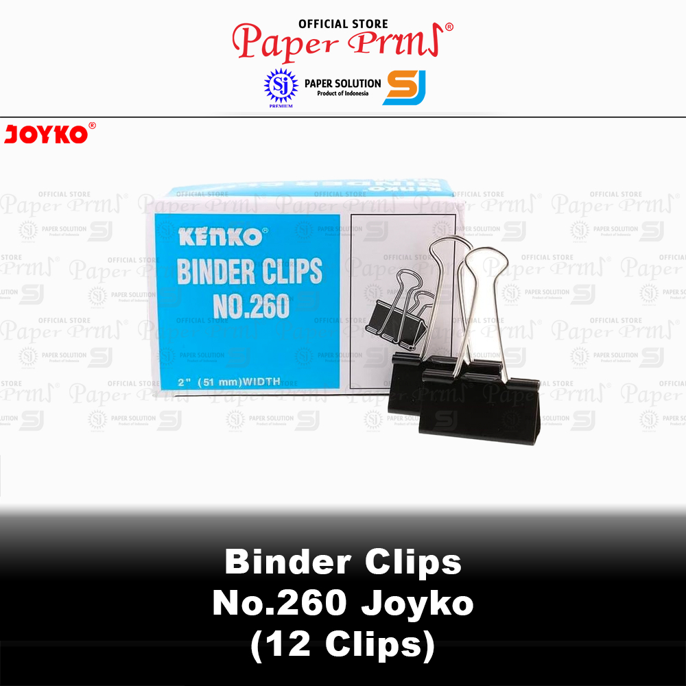 

Binder Clip 260 - Box Kecil isi 12 Clips