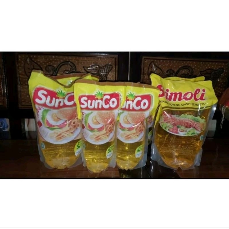 

Minyak Sunco dan Bimoli kemasan 2Liter