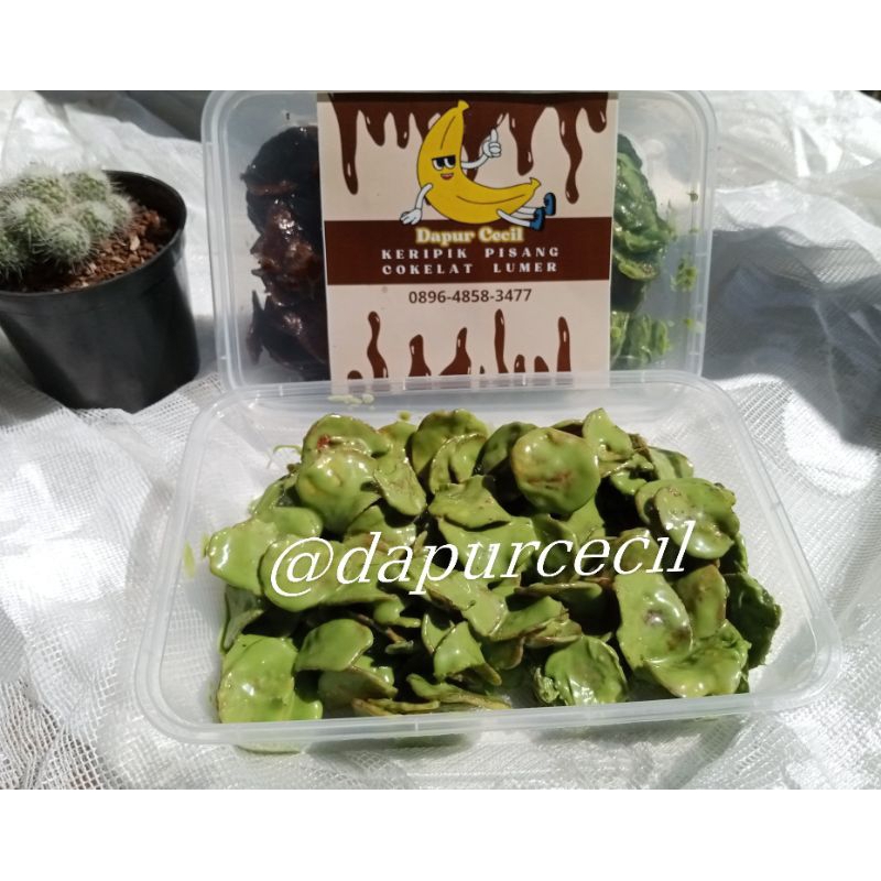 

Keripik pisang cokelat lumer viral rasa matcha greentea