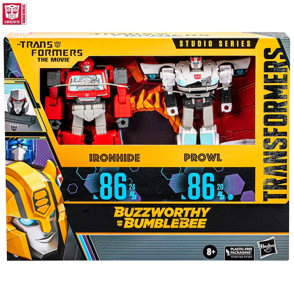 TRANSFORMERS Buzzworthy Bumblebee Studio Series 86-24BB Ironhide & 86-20BB Prowl 2-Pack Figure