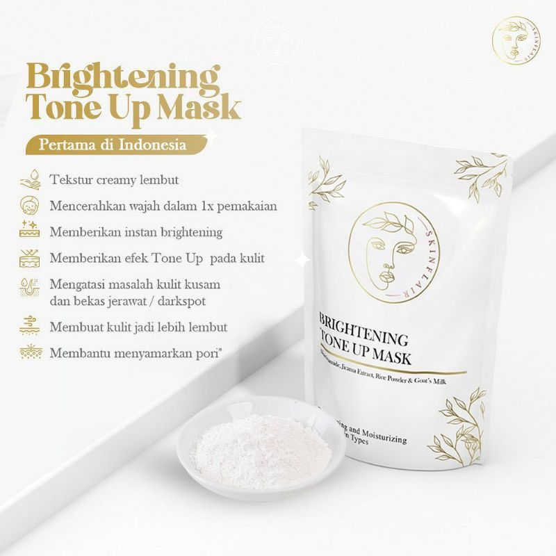 SKINFLAIR - White Glow Perfect Mask Glutawhite Milky Body Lotion Instant Brightening Tone Up Mask Ma