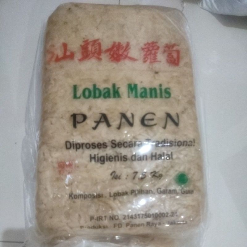 

lobak manis Panen 7,5kg