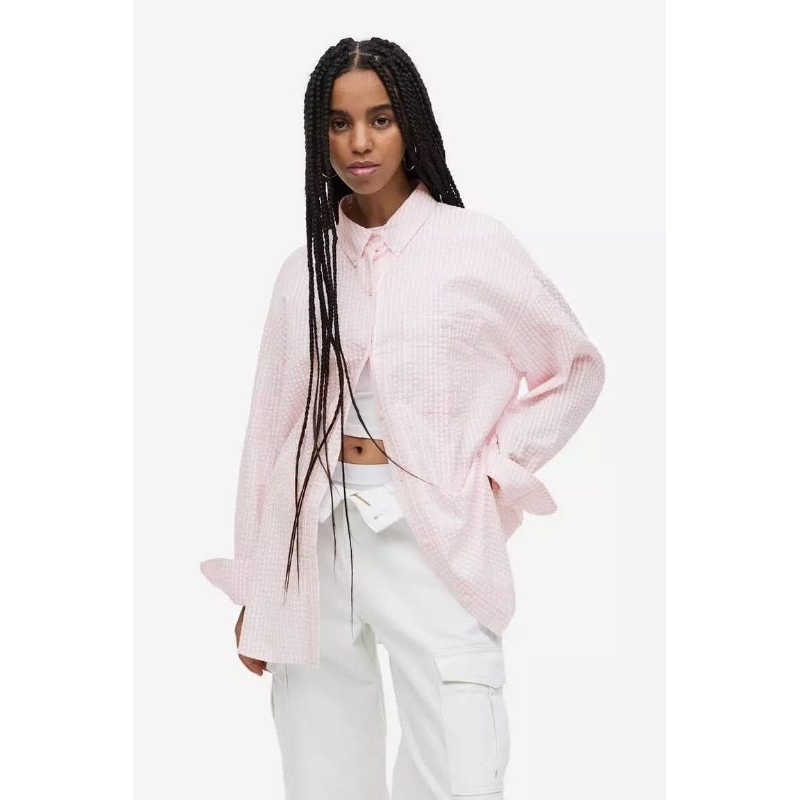 HM Oversized Cotton Blouse (byk motif)