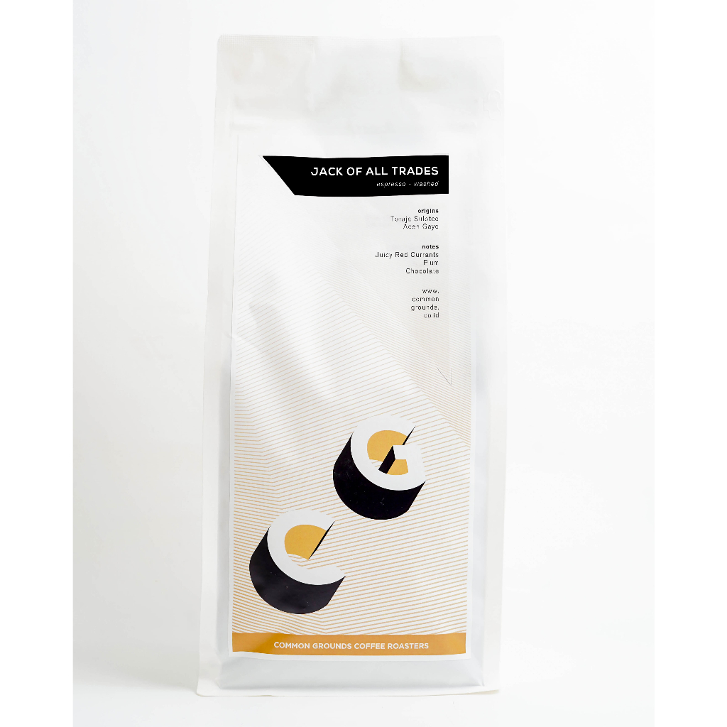 

Common Grounds Espresso Blend Arabica Coffee: Jack of All Trades 1 KG - Coffee Beans / Biji Kopi