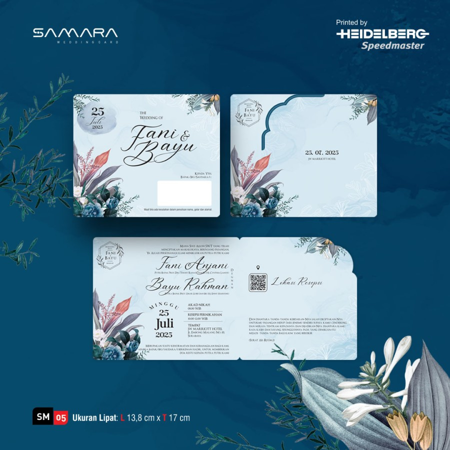 Blangko Undangan Pernikahan SAMARA SM 05 | vistakertas