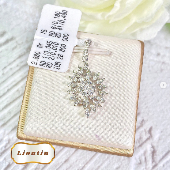 Elco Jewellery - Liontin Berlian Eropa F Vvs | LBRT-00023SH Berkualitas dan Bergaransi