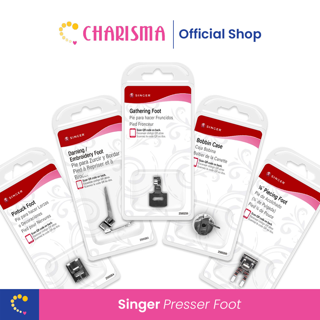 Charisma Singer Presser Foot - Peralatan Alat Jahit/Bobbin & Presser Feet/Spull & Sepatu Mesin Jahit