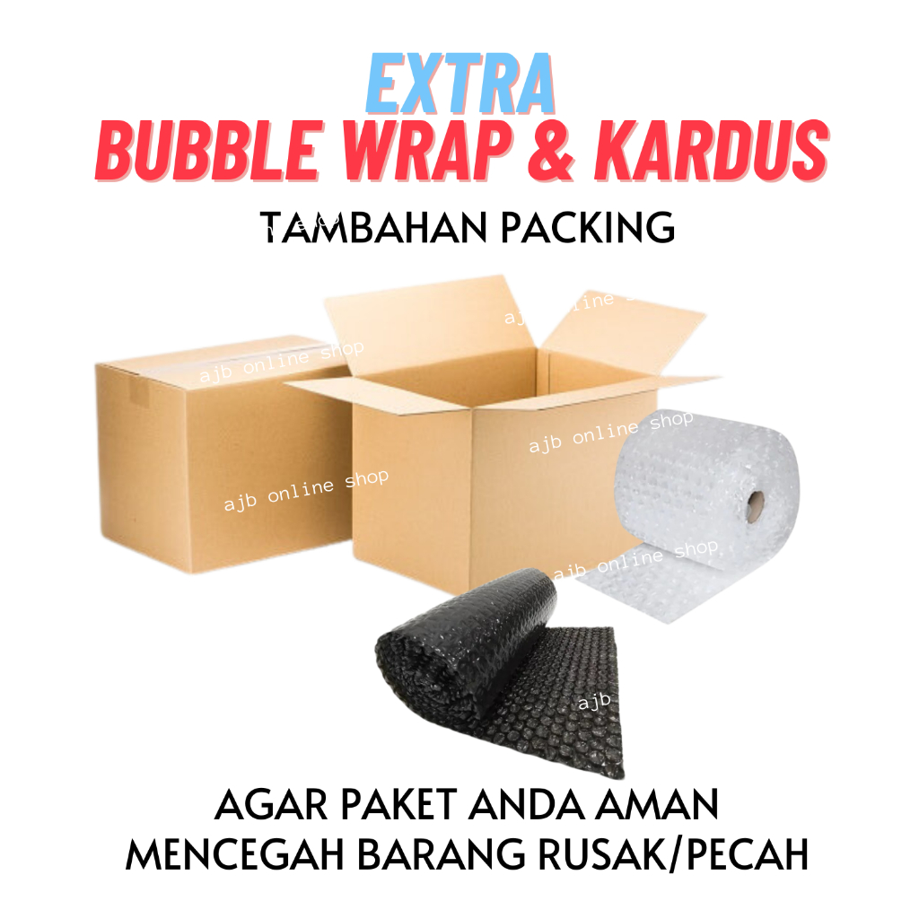 

Extra Tambahan Packing Bubble Wrap dan Kardus Paket Aman Sentosa