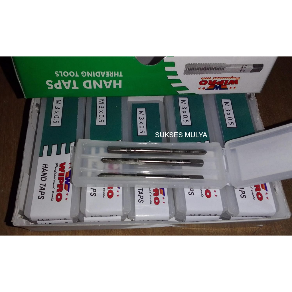 Hand Tap Handtap Ekonomis M3x0.5 M3 x 0.5 M3 x 0,5 Wipro
