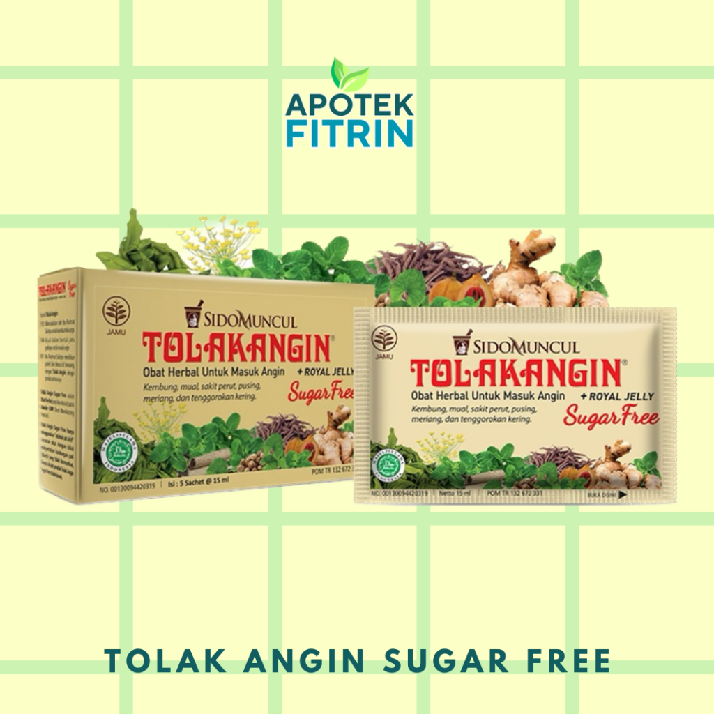 

SIDO MUNCUL TOLAK ANGIN BEBAS GULA (SUGAR FREE) 5 SACHET