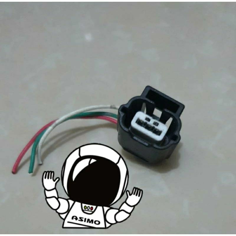 Soket headlight ballast fiting lampu senja kota pin 3 original Honda Mobilio Brv hrv 2017 Up 2019 le