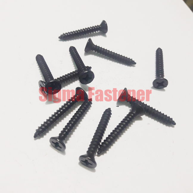 Sekrup FH+ Hitam 8x1"