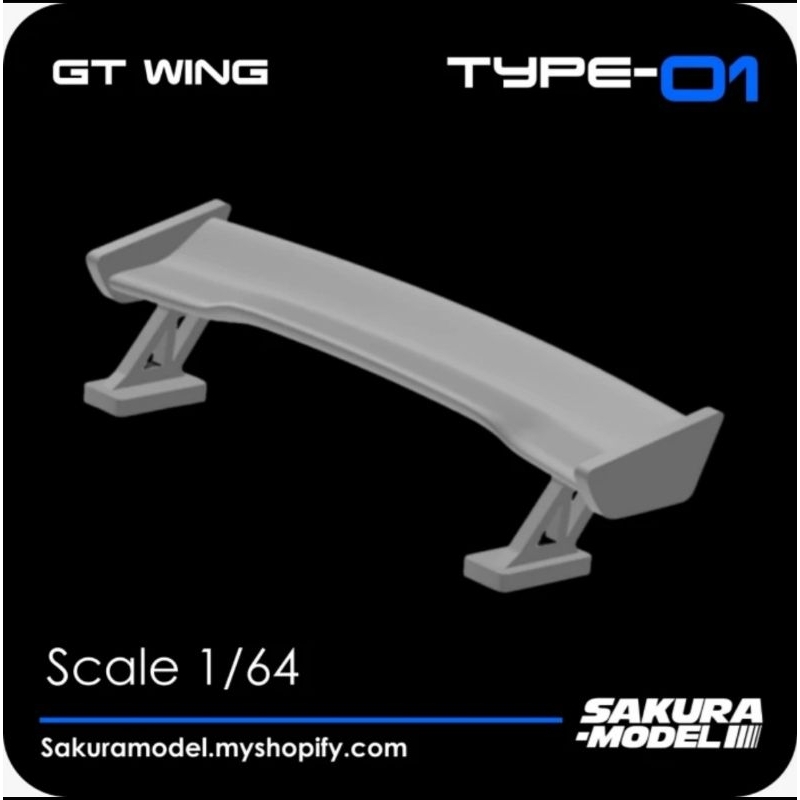Sakura Model Accessories Diecast 1:64 Spoiler Voltex include decal