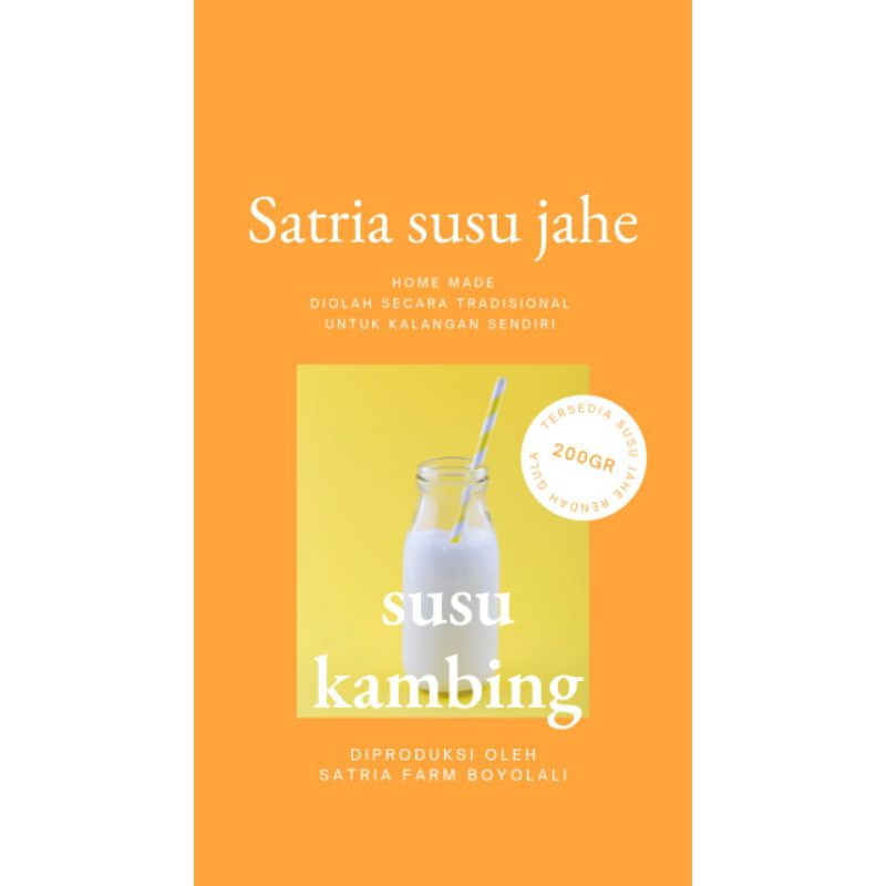 

Satria susu kambing bubuk
