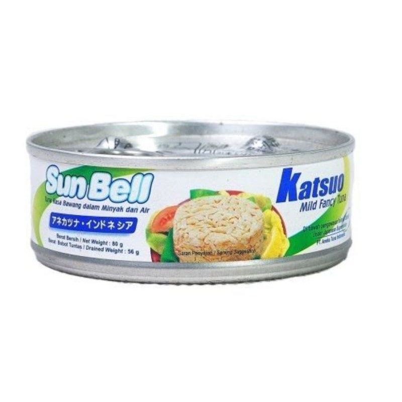 

3pcs Sun Bell Katsuo Tuna Chunk in Vegetable Oil 70gr - Ikan Tuna Kaleng