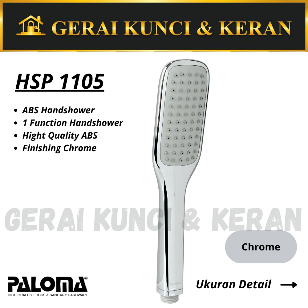 HAND SHOWER PALOMA HSP 1105 SHOWER GENGGAM PALOMA ABS CHROME