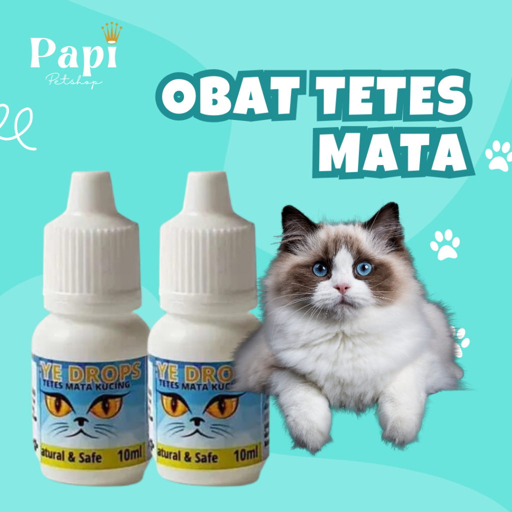 Eye Drops Obat Tetes Mata Kucing Eye Drops Obat Sakit Mata Kucing Belekan Iritasi obat mata kitten O