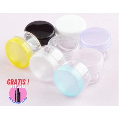 Pot Cream 8gr 10gr wadah Nail Art Nailart kosmetik share jar travel kit kosong PS 8 gr 8 gram