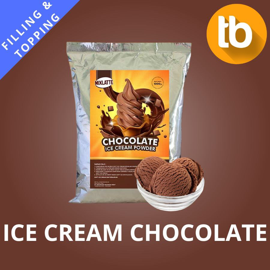 

Bubuk Ice Cream Cokelat (Soft Ice Cream) / Bubuk Ice Cream Coklat Lembut / Serbuk Es Cream Coklat