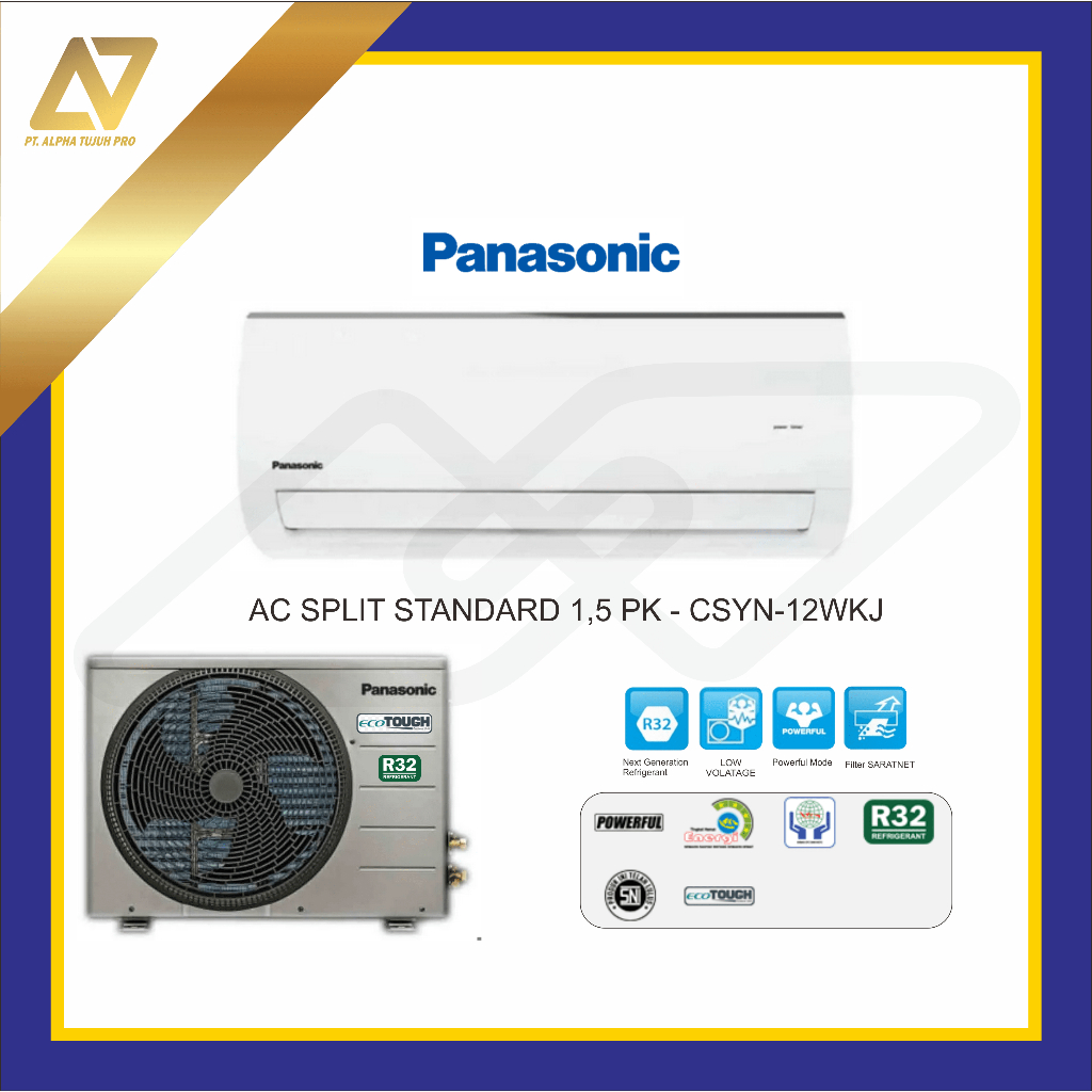 AC PANASONIC 1,5 PK STANDARD CSYN-12WKJ-AC SPLIT