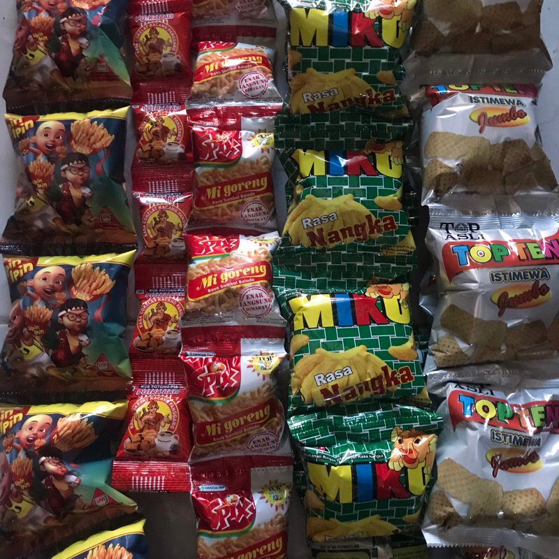 

Paket 50 pcs Snack jadul murah meriah euy
