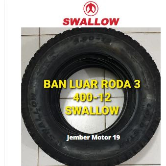 BAN LUAR SWALLOW MOTOR RODA 3 400-12 VIAR/TOSSA/ NOZOMI
