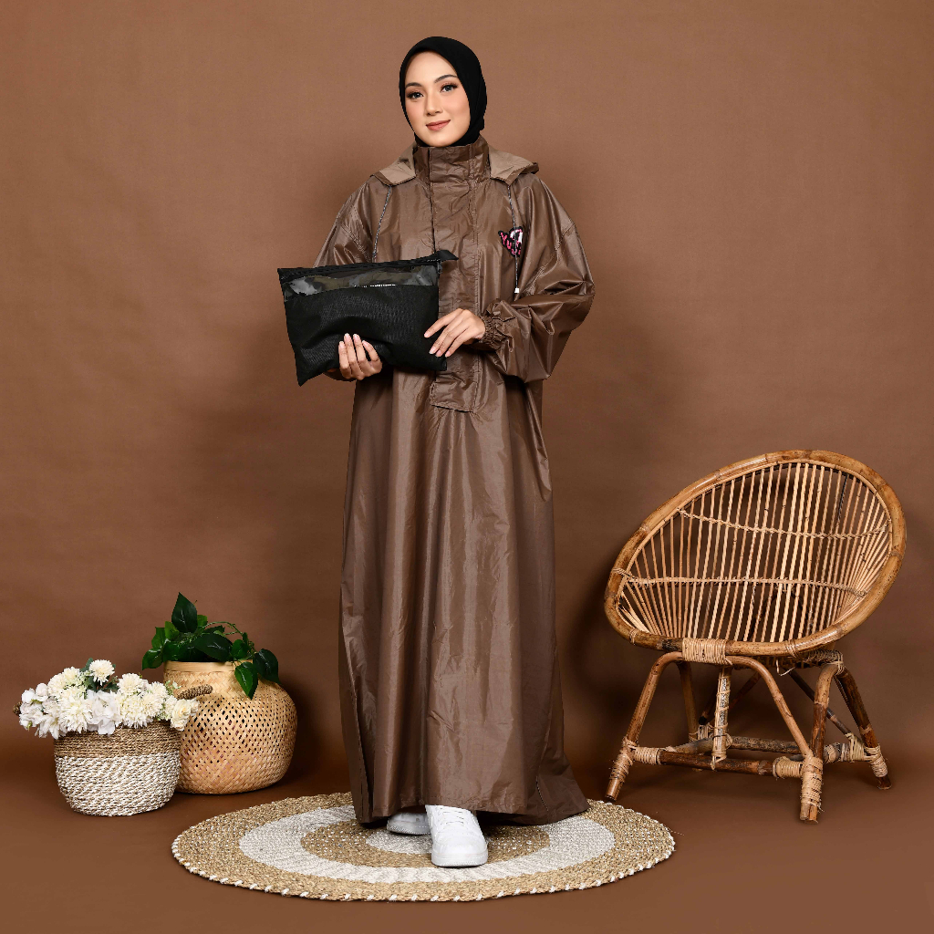 Jas Hujan Gamis Pria Wanita / Mantel Hujan Gamis