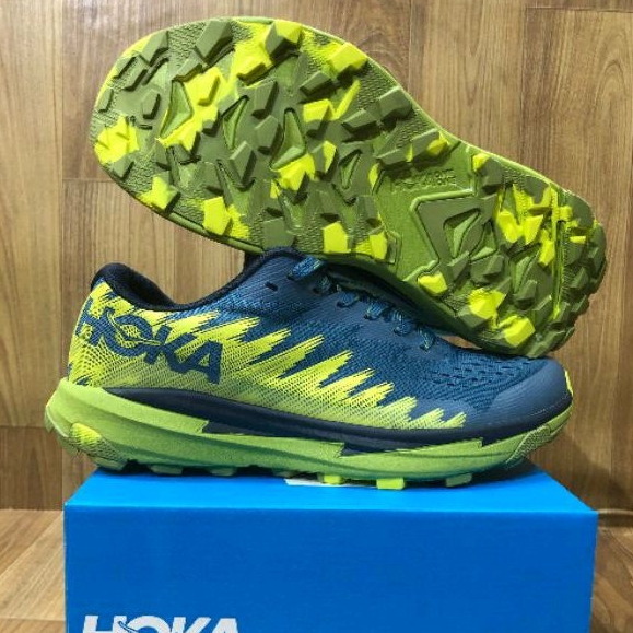 SEPATU OLAHRAGA RUNNING POPULER HOKA TORRENT 3 BLUE GREEN