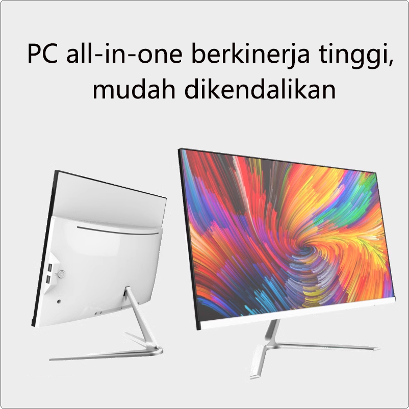 Komputer All-in-One Baru dengan Prosesor Intel Core i3 Generasi Ke-8, Memori 16GB, SSD 1TB, Layar 22/24/27 Inci, Gratis Keyboard dan Mouse - Siap Pakai, Garansi 1 Tahun-8