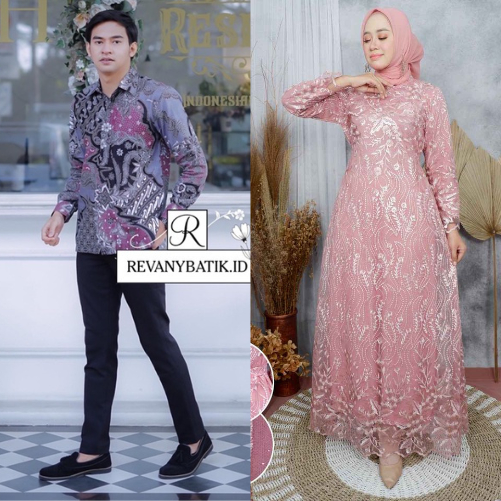 SISILIA - #2 ADA JUMBO XXL | GAMIS COUPLE BATIK NAJMA VELOXA BAJU PASANGAN KAPEL TERLARIS (FREE OUTE