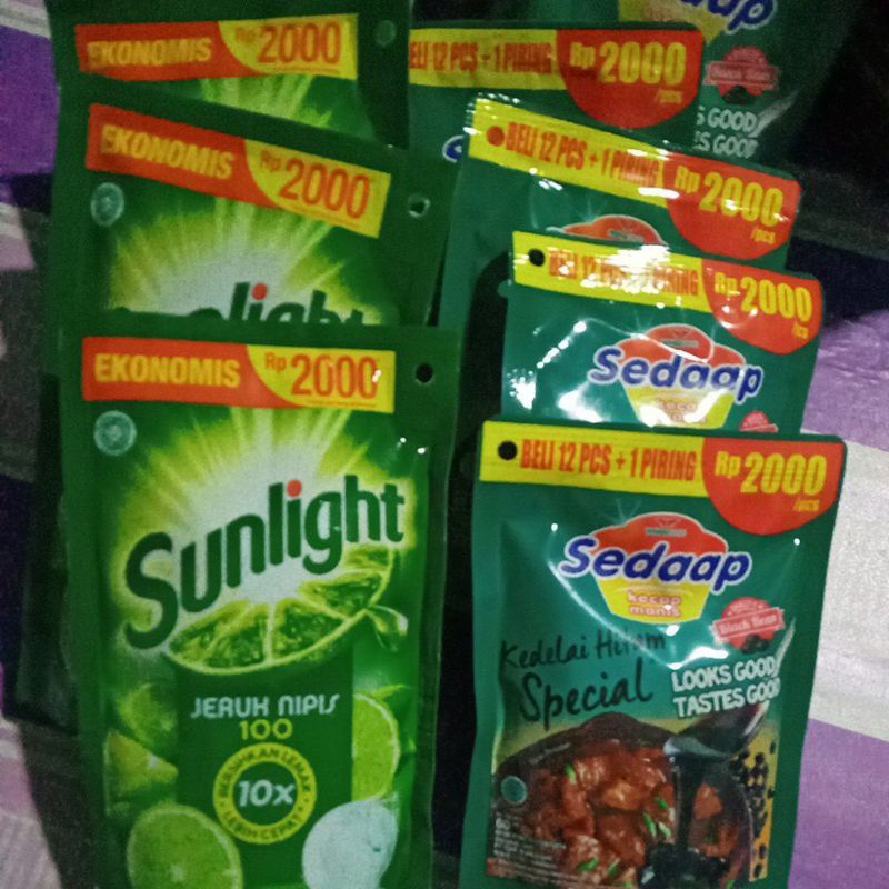 

5 pic sunlight+ 5 pic kecap sedap