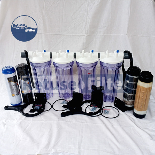 Paket Filter Air Kran untuk Menghilkangkan Berkapur dan Keruh / Kuning