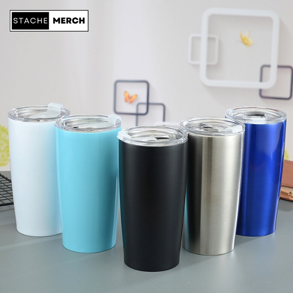 Tumbler Coffee Cup Stainless Steel Polos 600ml