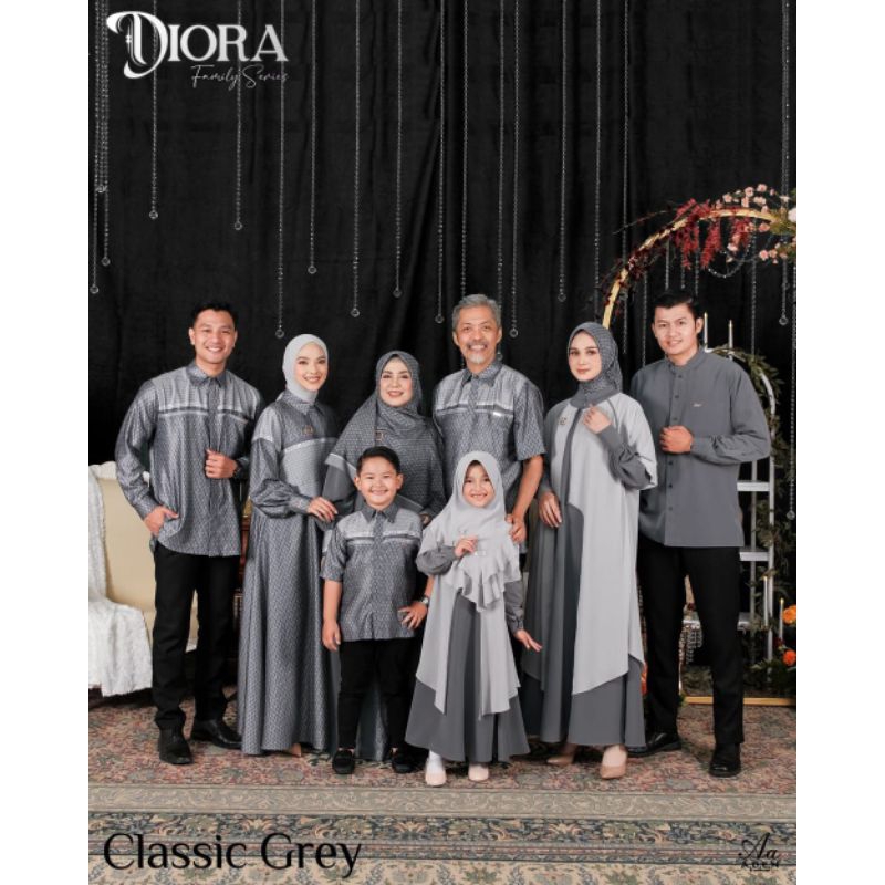 Diora family series by aden hijab (11-25 septemver 2023) gamis seragaman baju lebaran famset sarimbit 2024
