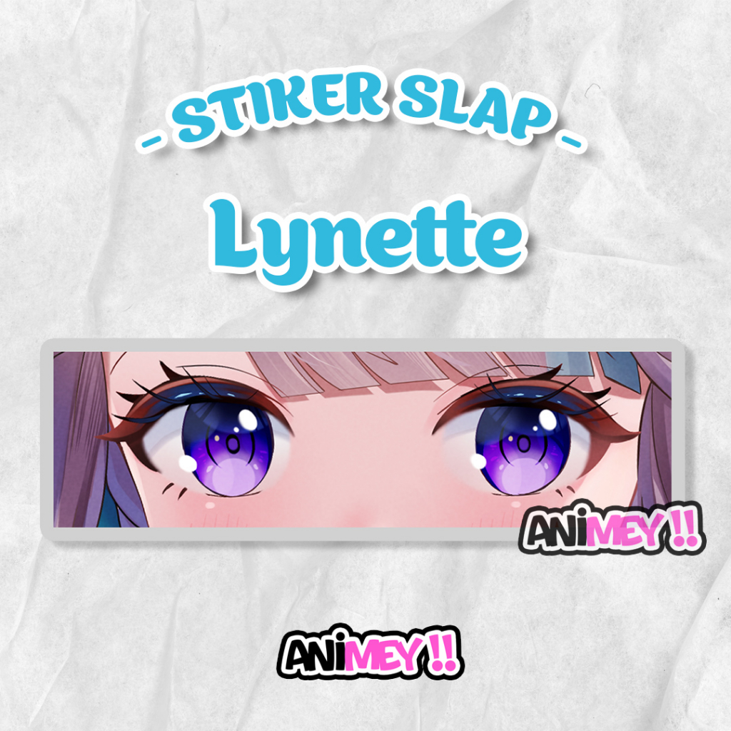 

Stiker Slap Lynette Genshin Impact / Sticker Slap Anime Waterproof