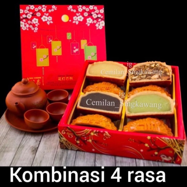

MOONCAKE TAU SA PHIA KOMBINASI 4RASA / FESTIVAL KUE BULAN SINGKAWANG