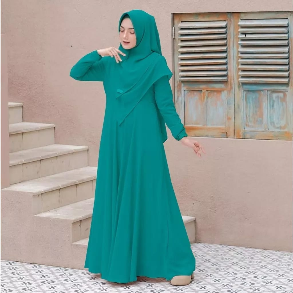 COD rrcollection20 [ M L XL XXL 3XL 4XL ] - gamis Mayra terbaru 2024 modern / gamis syari set khimar