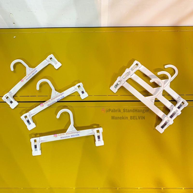Hanger Jepit Plastik Anak Tanggung | Gantungan Jepit Celana | Gantungan Plastik Jepit | Hanger Plast