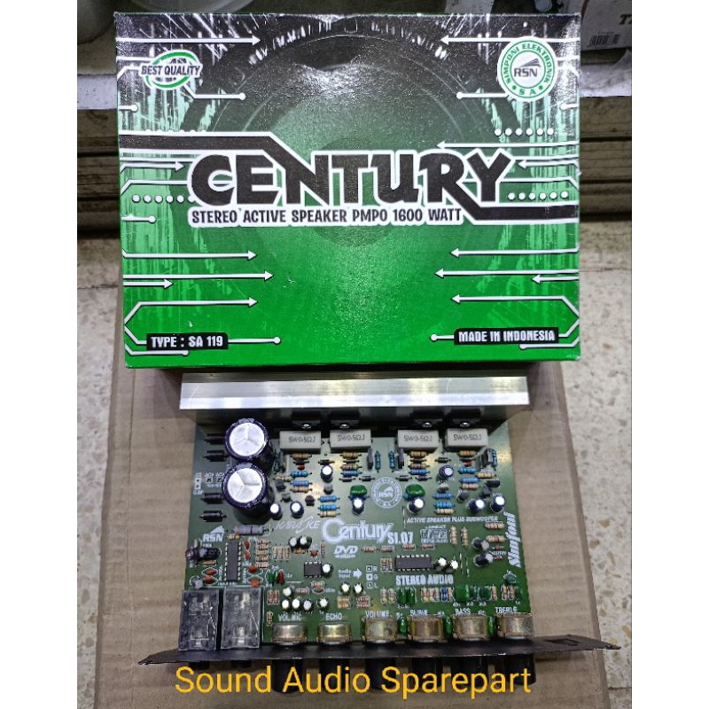 Kit Aktif Speaker Echo Subwoofer Mic Karaoke CENTURY