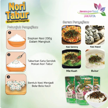 

Ay00! NTabur Rumput Laut Panggang 60gr - Java Norigo NTabur