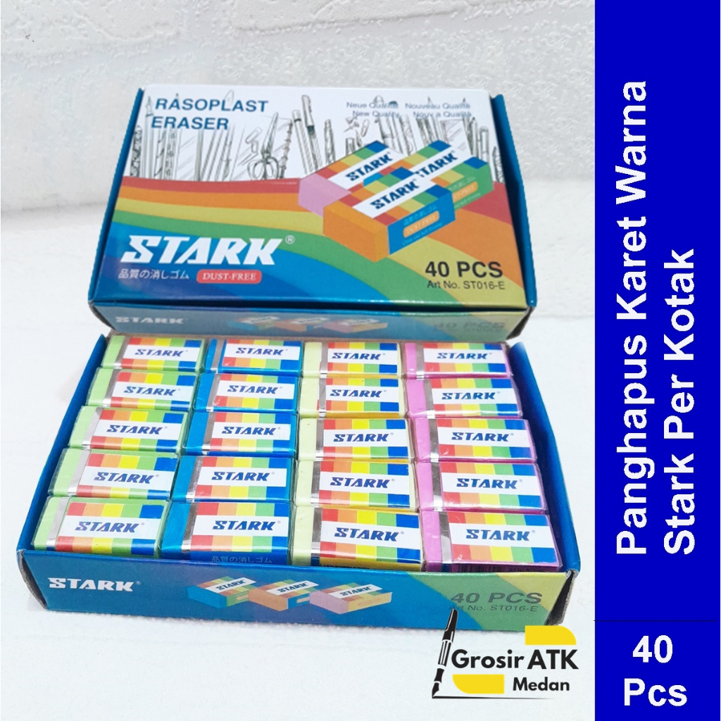 

Penghapus Karet Warna Warni Murah/Penghapus Stark harga Per Kotak