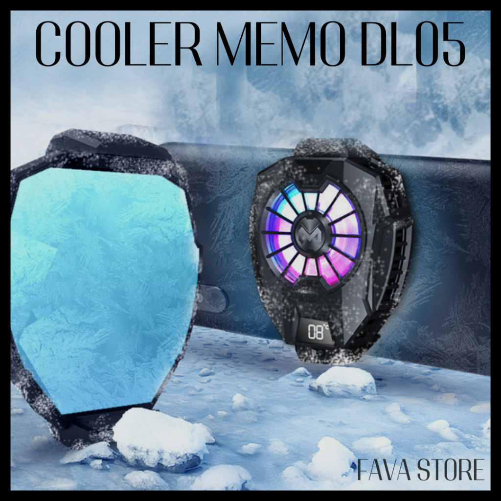 Cooler Handphone MEMO DL05 Kipas Pendingin Handphone Gaming Universal