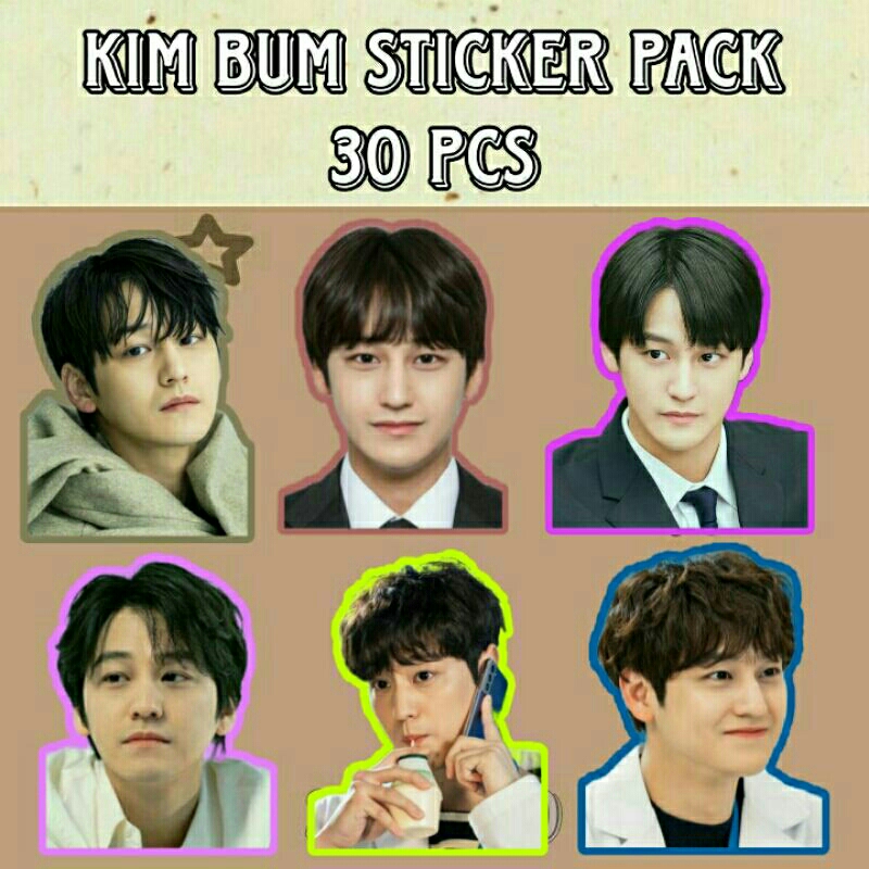 

[30PCS] STICKER KIM BUM ISI 30 STICKER