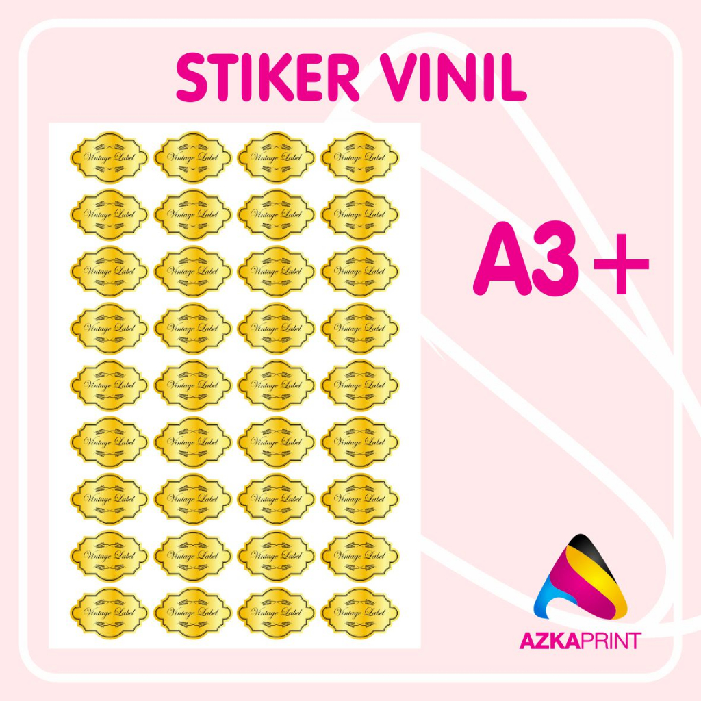 

CETAK STIKER VINIL A3 - Cetak stiker waterproff - stiker anti air