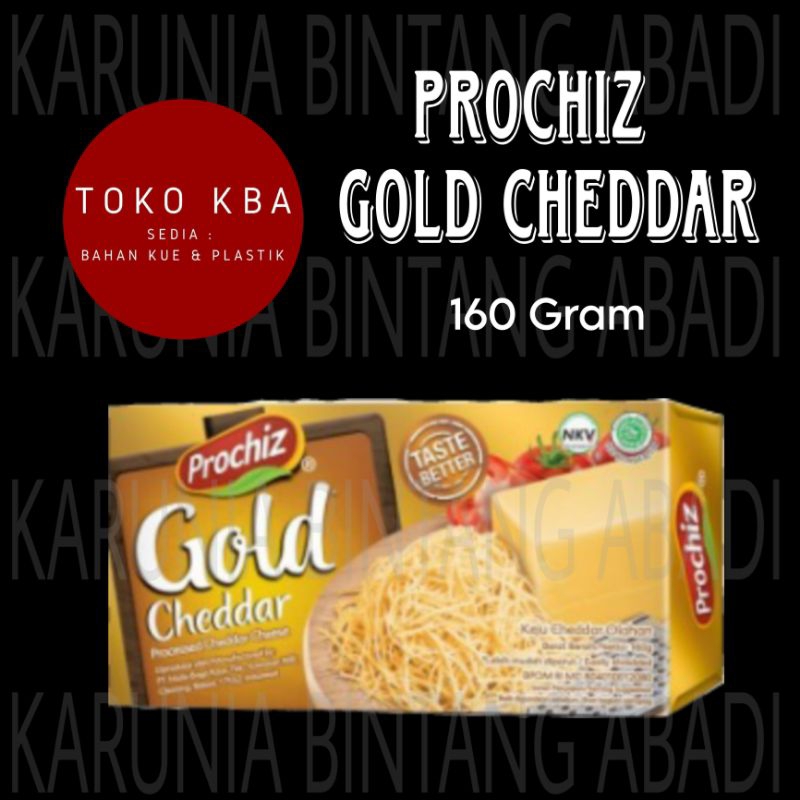 

Keju Prochiz Gold Cheddar 160 Gram Processed Cheddar Cheese