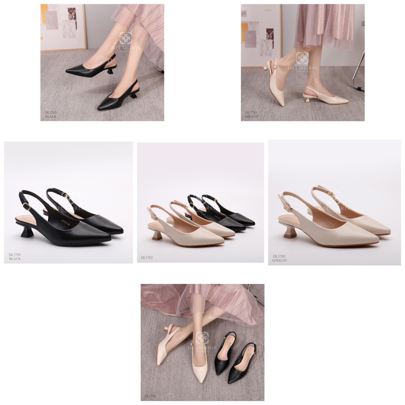 DELMORIS VIRAYA SERIES DL3703 SEPATU HEELS