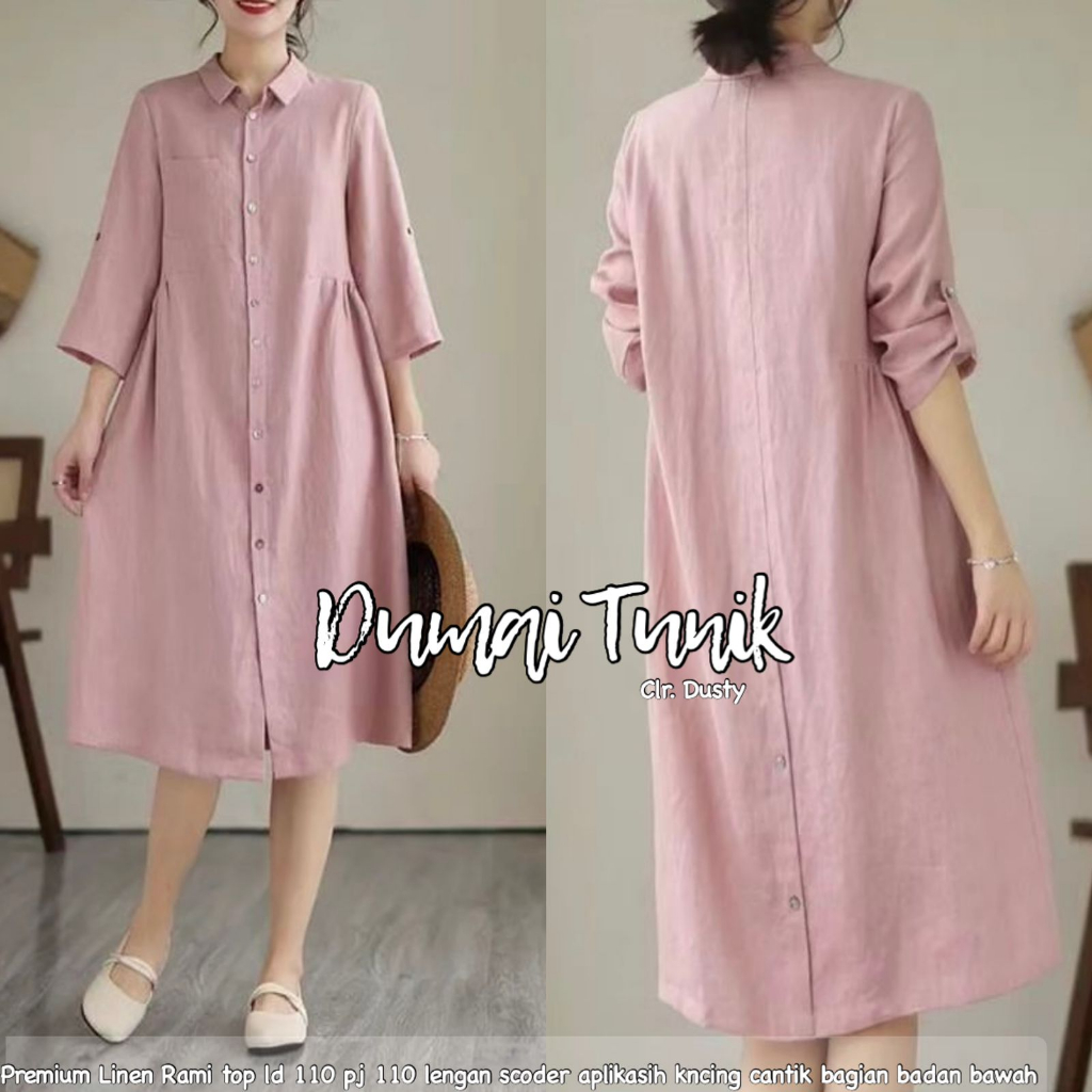 Tunik Wanita Terbaru 2023/Long Tunik Wanita Jumbo Import/Tunik Wanita Korean Style/Dumai Tunik/Long 